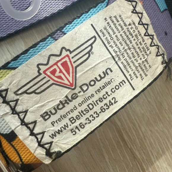 Cartoon Network adventure time belt by Buckle down.  Real seat belt buckle - Picture 4 of 5